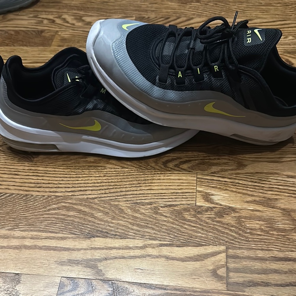 Nike Black and Gray Sneakers with Yellow Accents